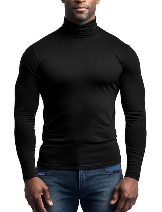 Mens Turtleneck Long Sleeve Shirts