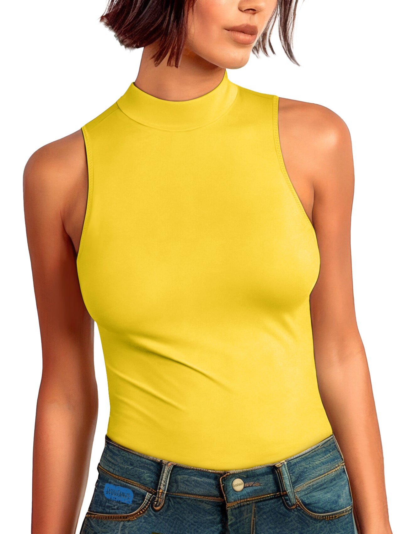 Women's Sleeveless Turtleneck Shirt