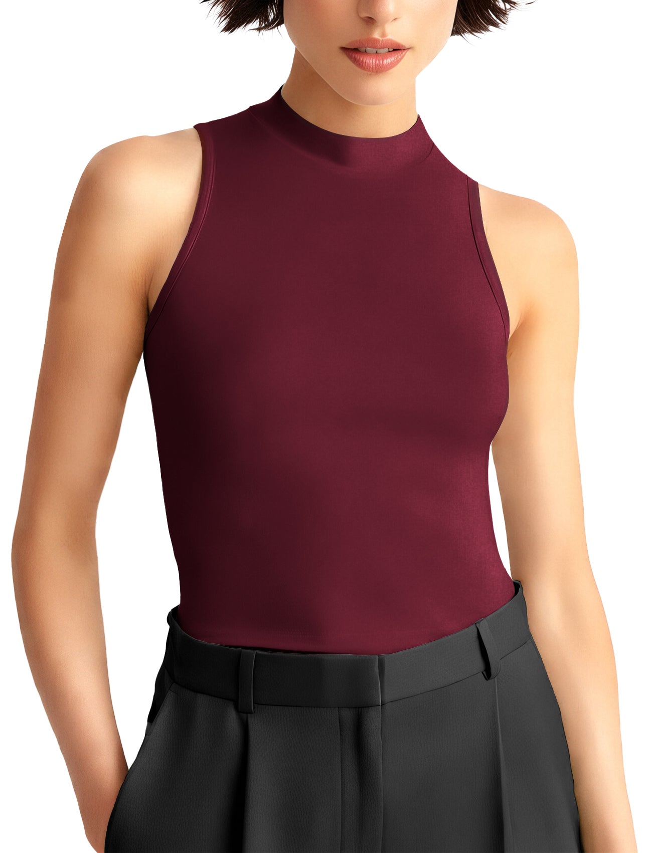 Women's Sleeveless Turtleneck Shirt