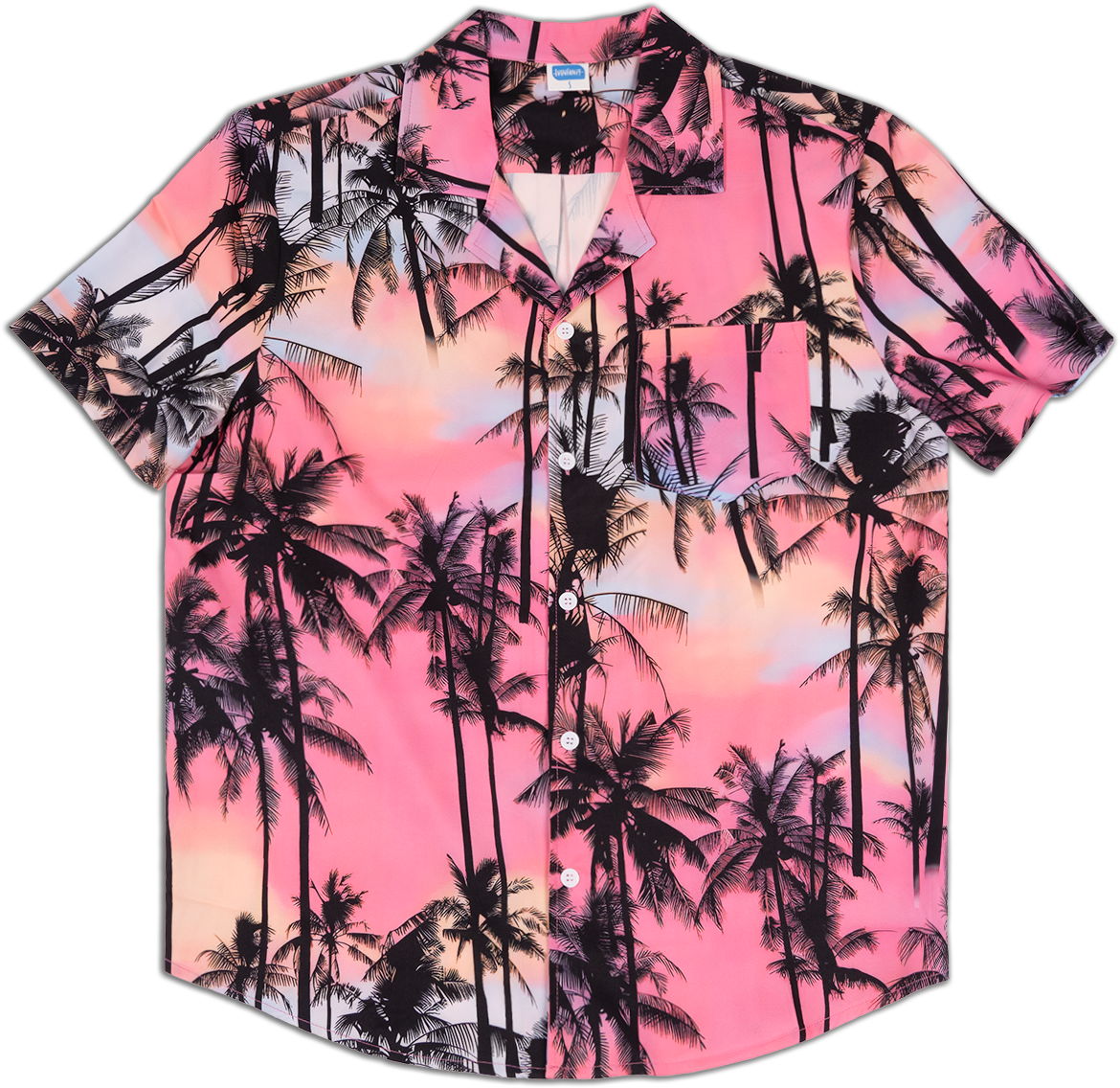 Hawaiian Shirt for Men Pink Breeze