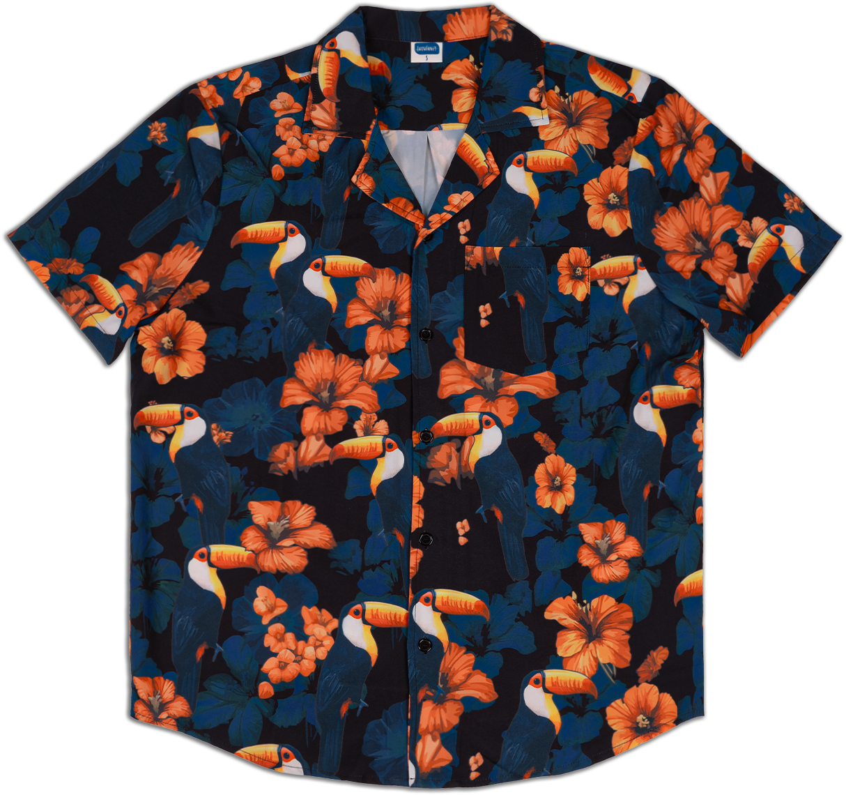 Hawaiian Shirts For Men Aloha Shirt Toucan Noir