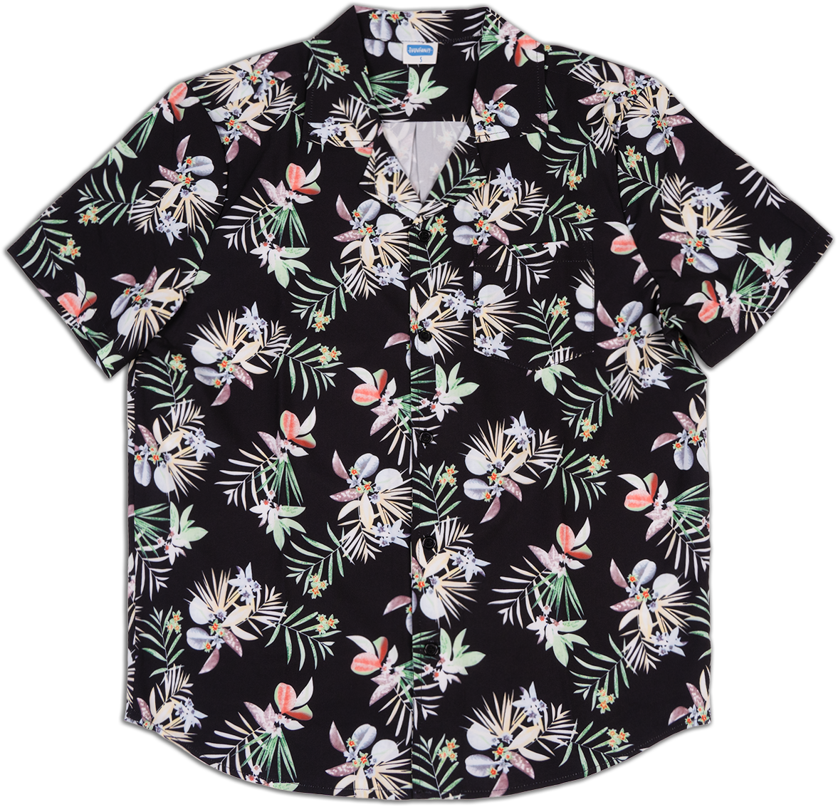 Hawaiian Shirt for Men Casual Summer Beach Shirts Midnight Bouquet